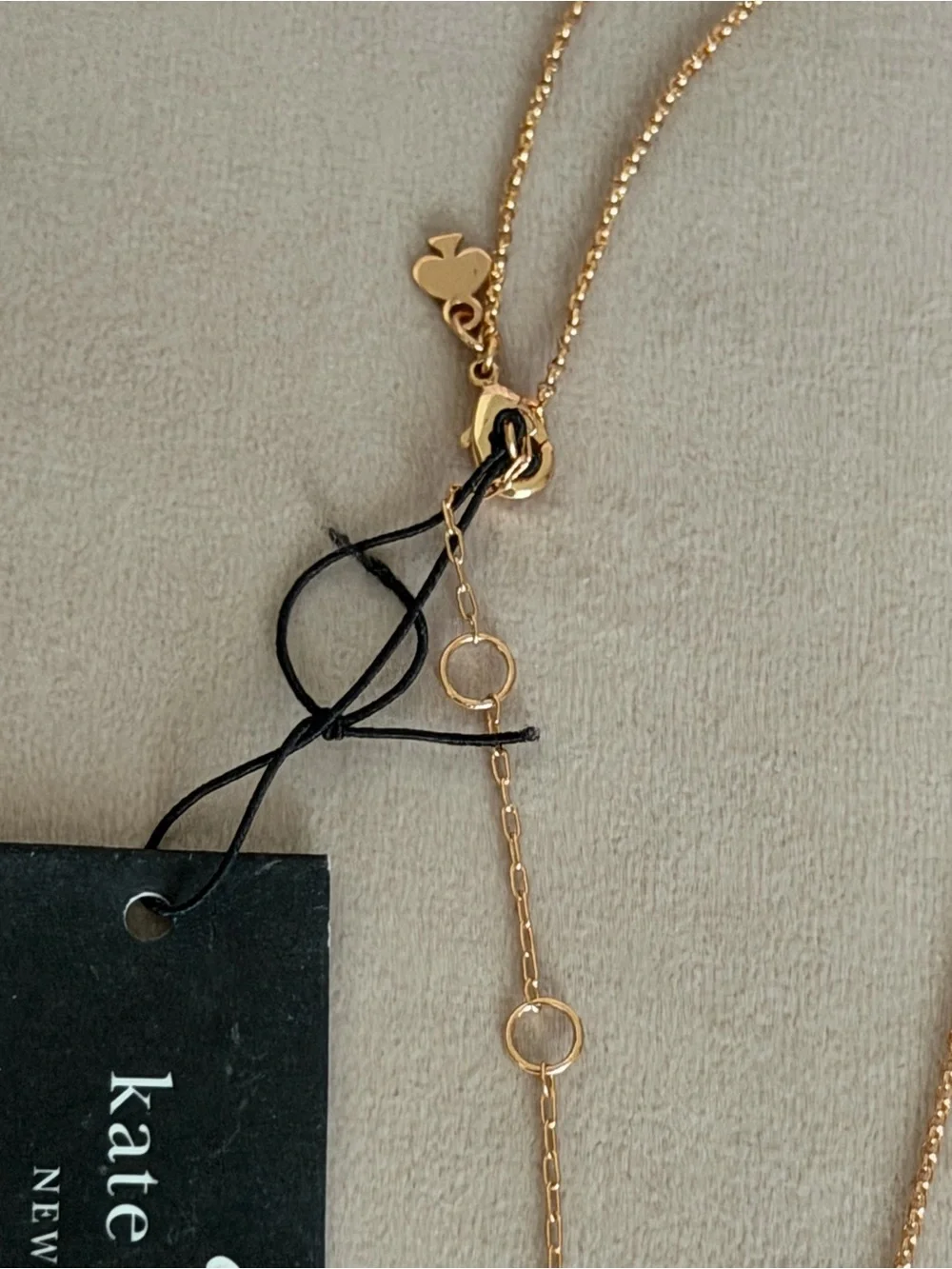 NWT kate spade Yours Truly Pave Heart Mini Pendant Necklace ORG RETAIL $69❤️